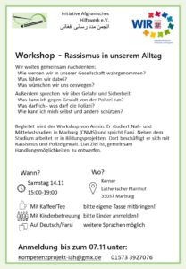 Read more about the article Workshop – Rassismus in unserem Alltag