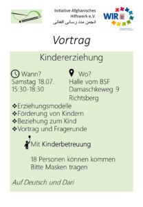 Read more about the article Vortrag Kindererziehung
